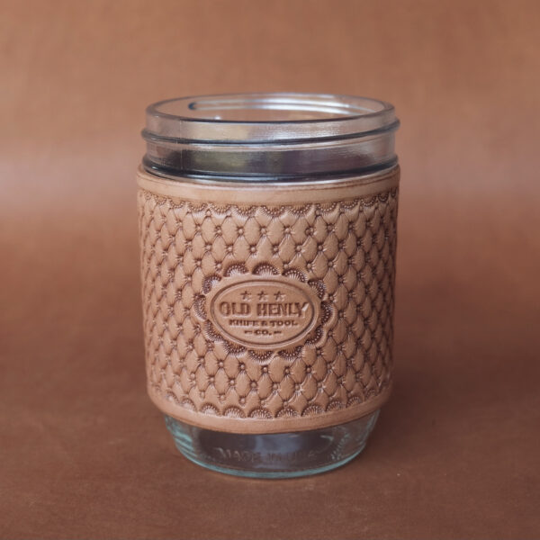 Leather Mason Jar Sleeve