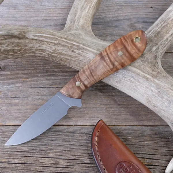 Chatoyant Curly Maple Drop Point